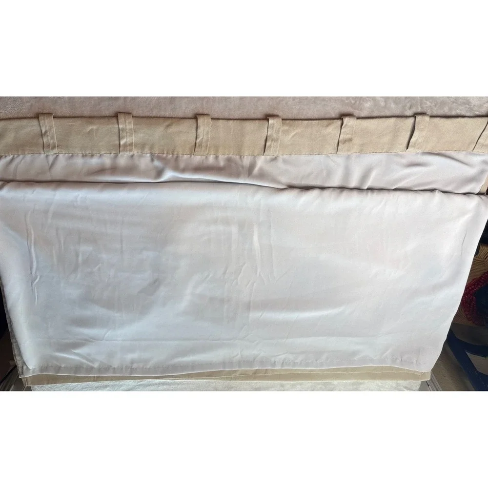 Pottery Barn Blackout Curtain Panels Oatmeal Beige 50